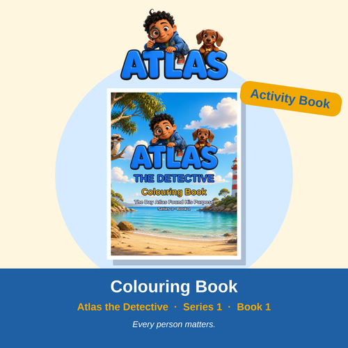 Atlas the Detective Book 1 Colouring Book