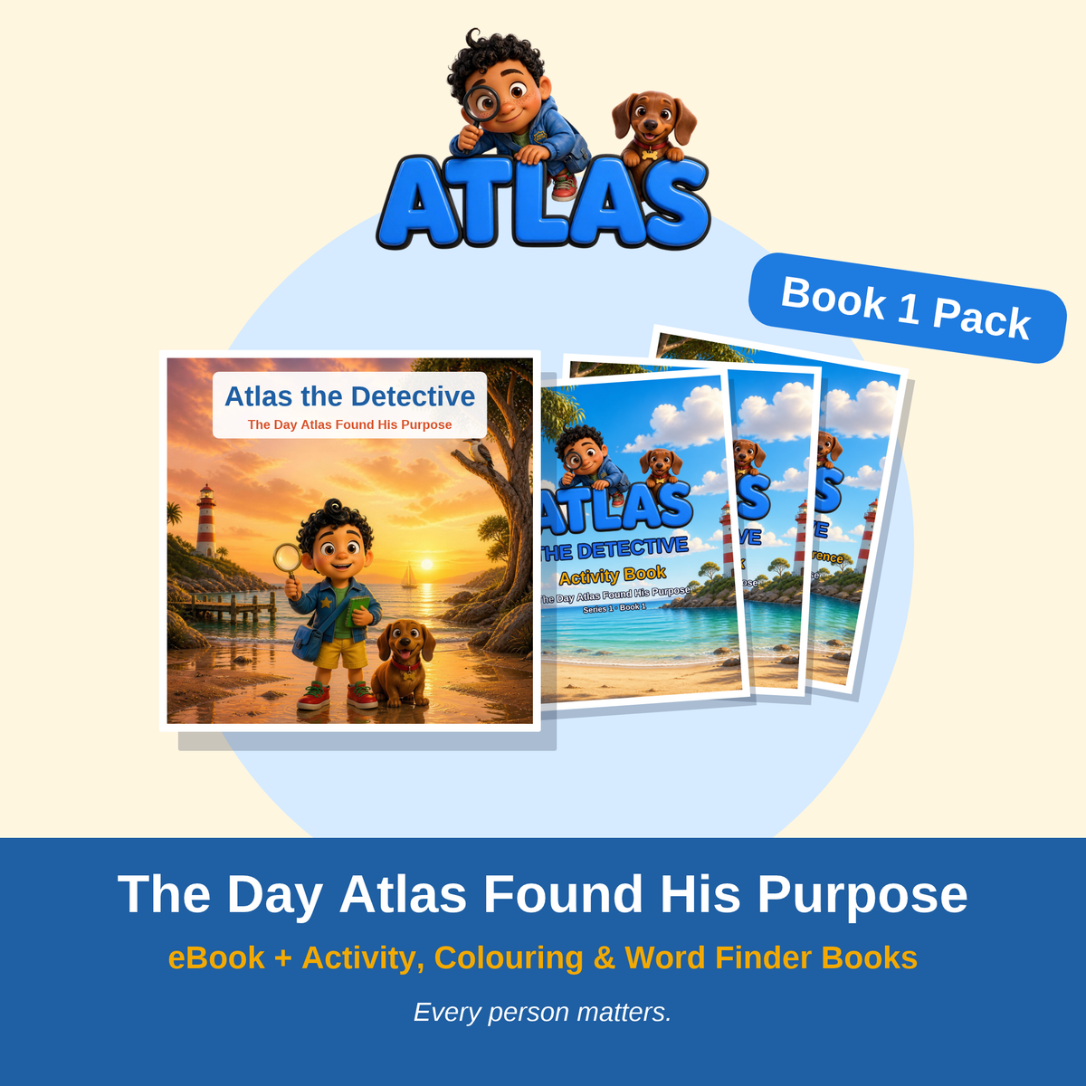 Atlas the Detective Book 1 Pack: eBook plus Activity, Colouring and Word Finder books